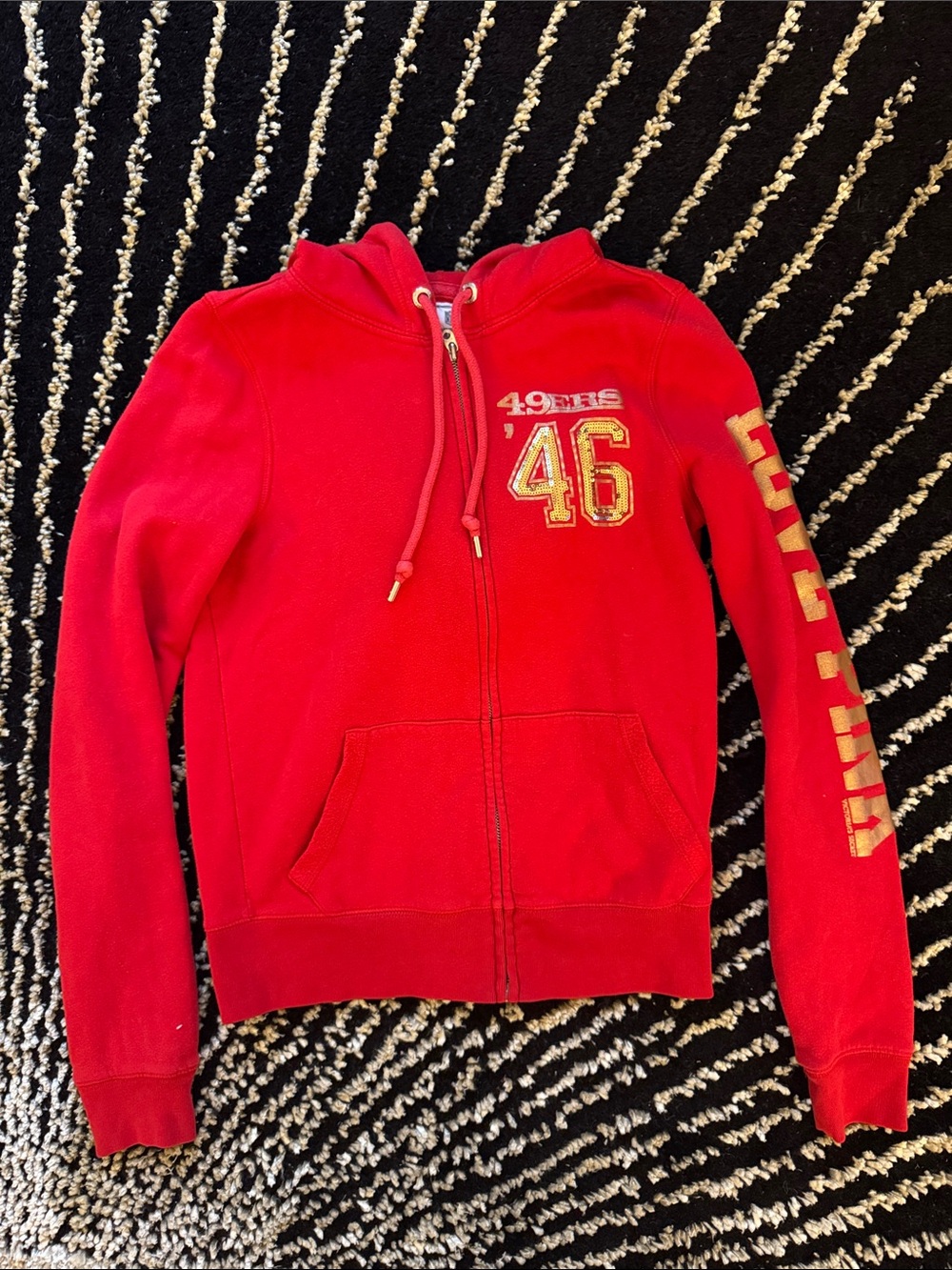 Rare! VS PINK 49ers '46 Zip-Up Hoodie